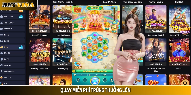 Vòng quay miễn phí – Quay mỗi ngày, nhận quà giá trị